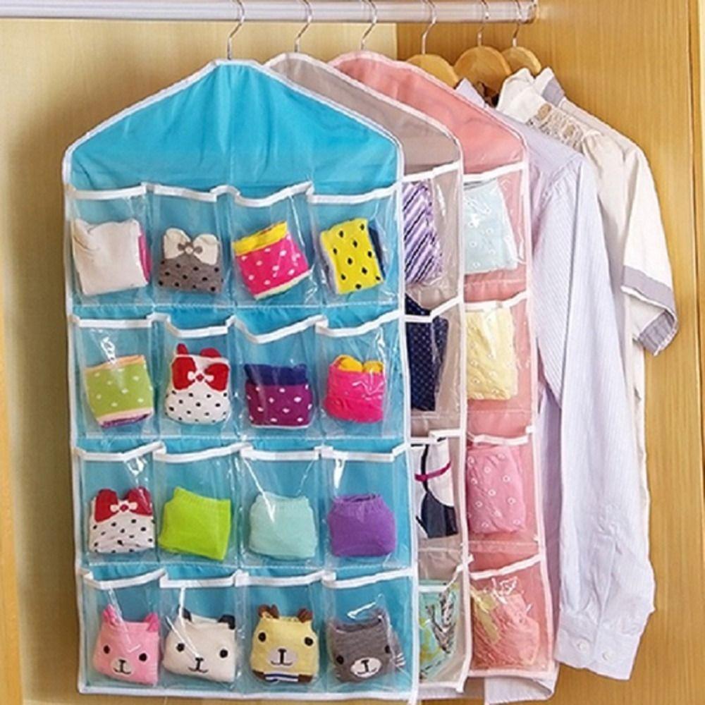 Bathroom Space-saving Sorting Sock Organizer Clothes Holder Underwear Storage Bag Sundries Sorting
