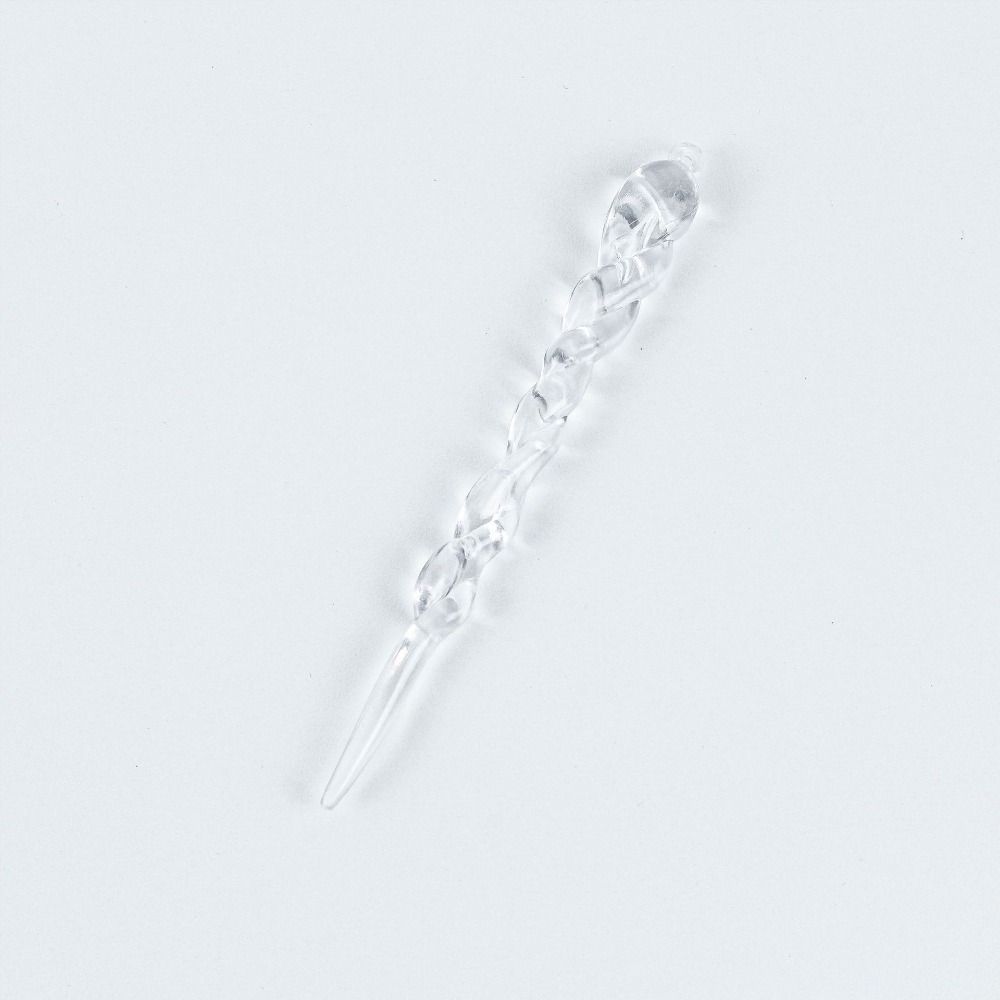 12PCS 12cm Transparent Icicle Thread Xmas Tree Drop Ornament Creative Ice Strip Pendant Home