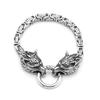 Мужские популярные браслеты из нержавеющей стали Viking Charm Cool Street Party Jewelry Gift