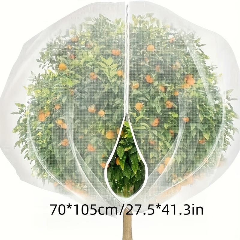 Fruit Tree Netting Covers with Zipper & Drawstring Closure, Heavy-Duty PE Proof Net, Garden Protection Netting for Fruit Trees