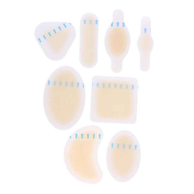 24 шт. Пластыри от волдырей Невидимый гидроколлоидный гель Пластыри от волдырей Подушечка для волдырей для пятки, стопы, пальца ноги и защиты кожи