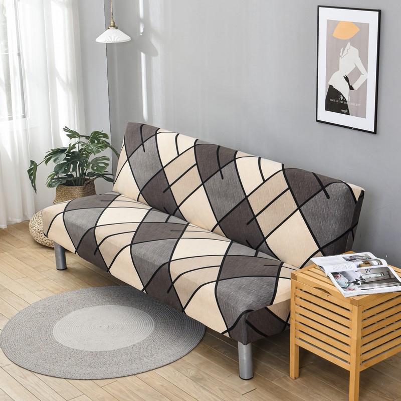 Чехол-футон для дивана без подлокотников, чехол для складного дивана, чехол для дивана, моющийся, защитный чехол для мебели для дивана без подлокотников