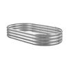 Metal Raised Garden Bed, 1.8 x 0.9 x 0.3 m Outdoor Galvanized Planter Garden Box, Open Bottom Design, Large Planter Raised Bed for Growing Vegetables,