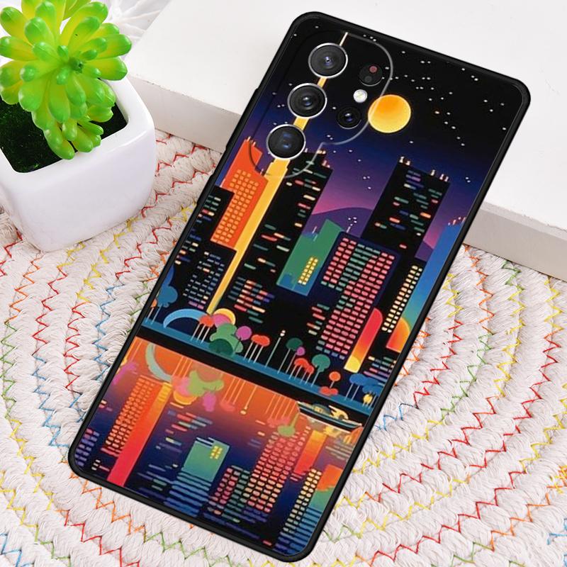 Чехол для телефона City Pop Art At Night для Samsung Galaxy note 10 pro S26 Ultra S23 S24 FE S25 S21 S22 PLUS ударопрочный