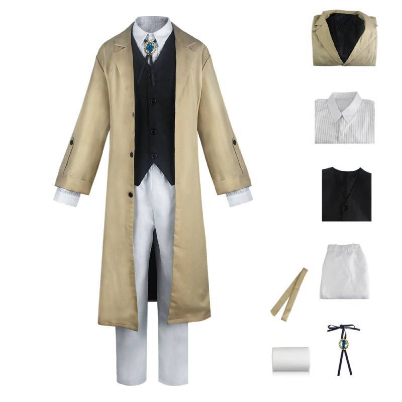 Косплей-костюм «Bungo Stray Dogs» с аксессуарами для аниме-конвенций