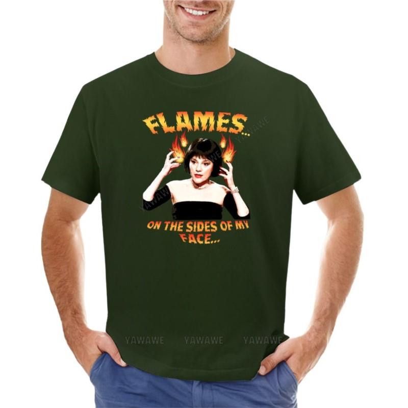 men oneck tshirt cotton teeshirts Clue Mrs White Flames TShirt customized t shirts Short sleeve sweat shirts Mens clothing