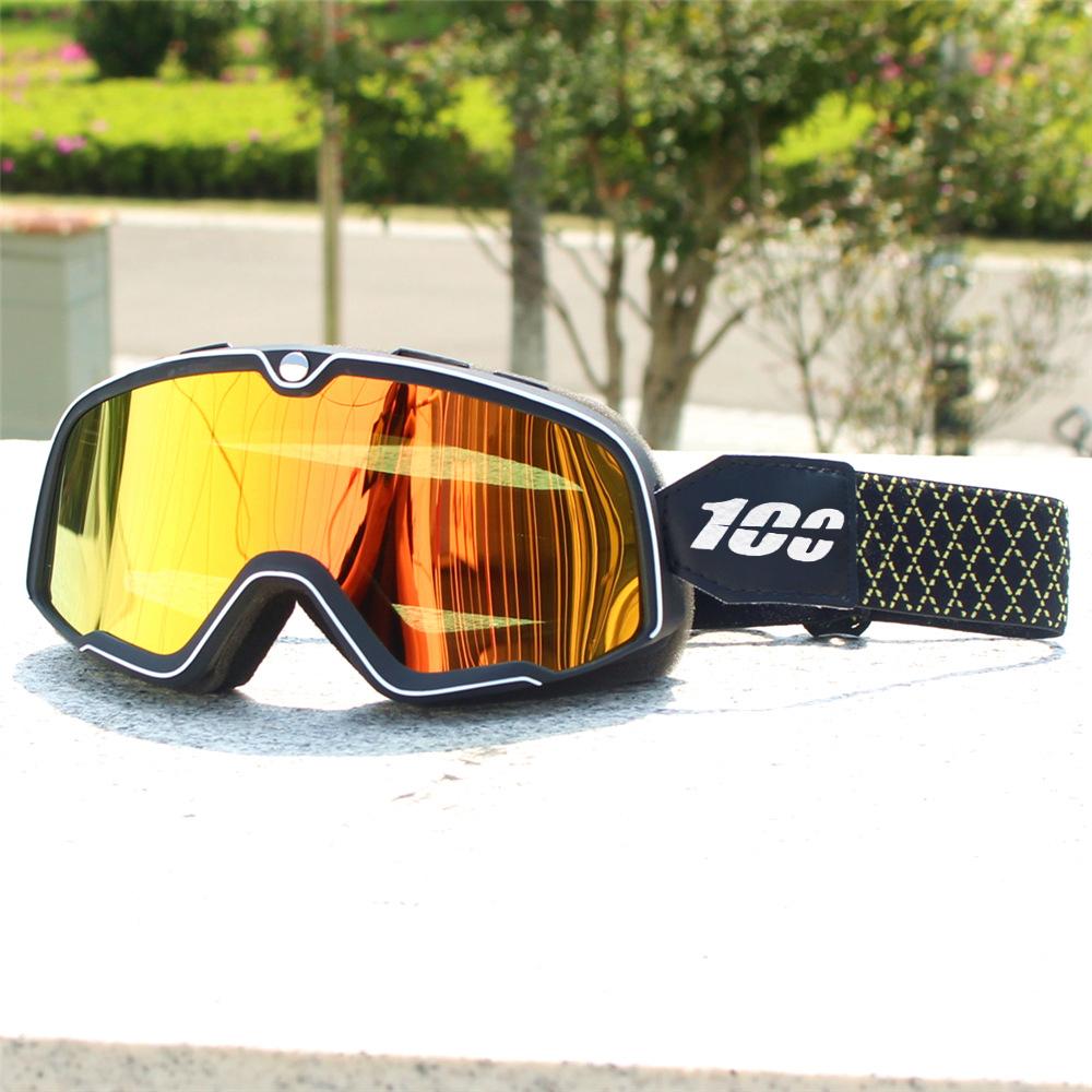 Мотоциклетный шлем очки ретро локомотив мотокросс езда велосипедные солнцезащитные очки ветрозащитный анти песок внедорожные универсальные очки