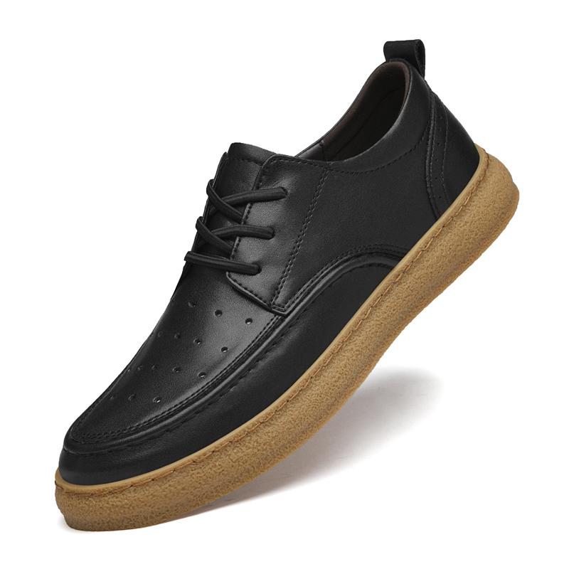 Модные летние уличные мужские универсальные белые оксфорды на плоской подошве со шнуровкой элегантные мужские повседневные туфли бизнес люксовый бренд коровья повседневная белая обувь