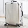 All-Aluminum Magnesium Alloy Trolley Business Suitcase with Metal Lock and Universal Wheels