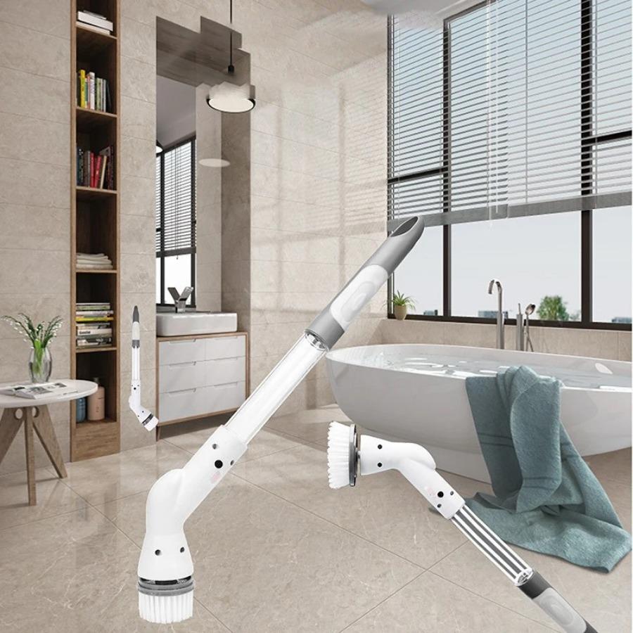 Usb Multifunctional Brush Electric Cleaning Charging Bathroom Wash Brush Kitchen Cleaning Tool Household Cleaning Brush