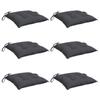 Coussins de chaise - vidaXL - Anthracite - 50x50x7 cm - Tissu Oxford - 6 pièces