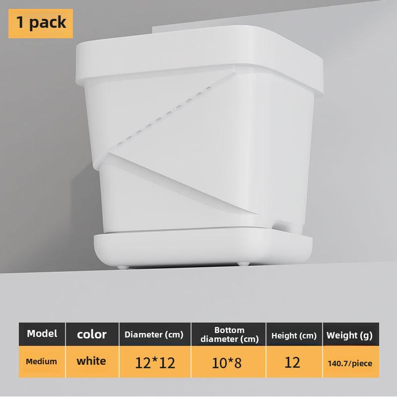 Прочные дышащие пластиковые квадратные цветочные горшки для дома и офиса