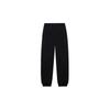 Sports Trend Series Solid Color Elastic Waist Jogger Pants Men Bottoms Black AKLT063-1