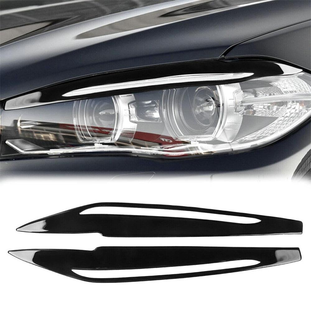 Накладки на фары черного цвета пиано для BMW X5 F15 2014-2018