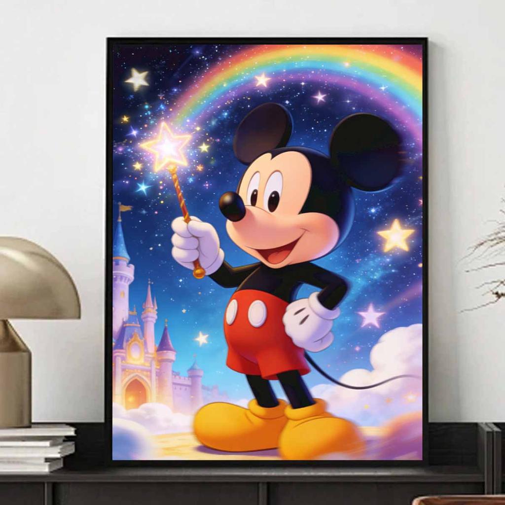 Disney Diamond Painting Kit Magical Mickey Starry Night Home Bedroom Wall Decor Crafts Handmade Gift