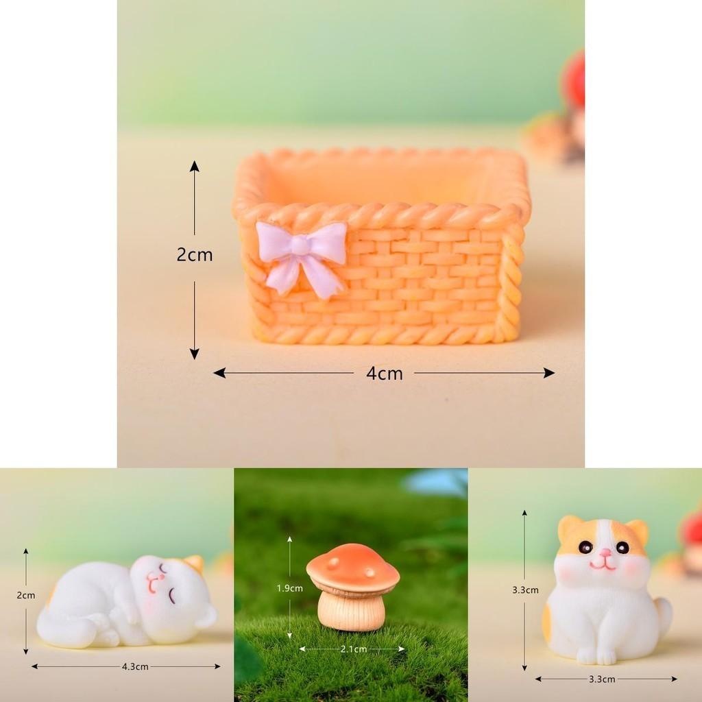 Detailed Resin Orange Tabby Cat Figurines For Creative Garden Projects
