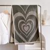 Imitation Cashmere Scarf Versatile Love Pattern Printing Warm Air Conditioner Shawl With Fashion Scarf