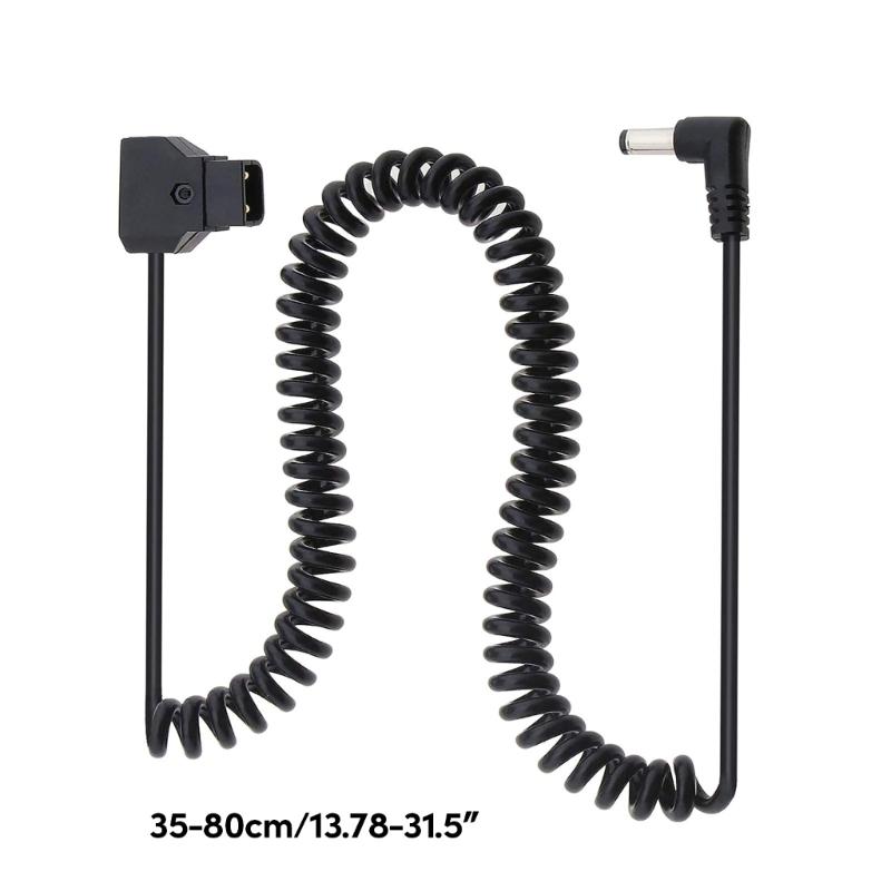 D-Tap to DC5.5x2.1MM Прямоугольный спиральный кабель для мониторов Кабель питания для камеры Bmcc Bmpc Кабель питания 35 см Нерастянутый провод