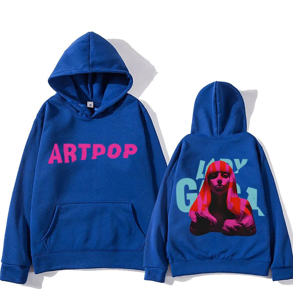 Lady Gaga Hoodie Double-sided Printing Comfortable Aesthetic Sweatshirts With Hooded Gothic Clothing Moletom Pullovers