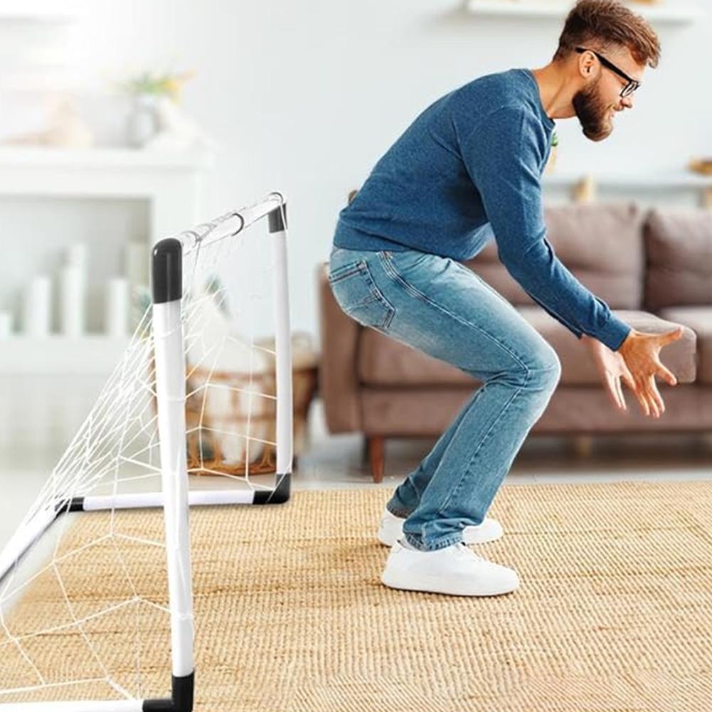 Мини-ворота для футбола AU с насосом и мячом, устойчивые к погодным условиям, спортивный аксессуар для футбола