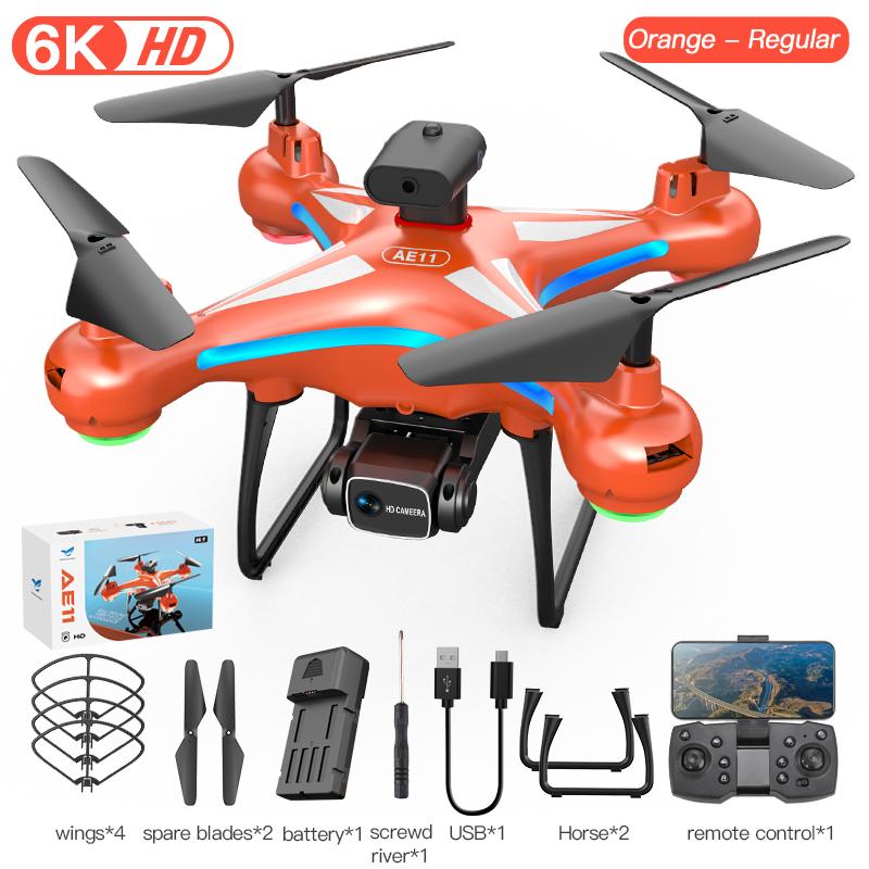 New AE11 8K dual camera drone 360° omni-directional obstacle avoidance helicopter brushless RC aerial camera flying machine
