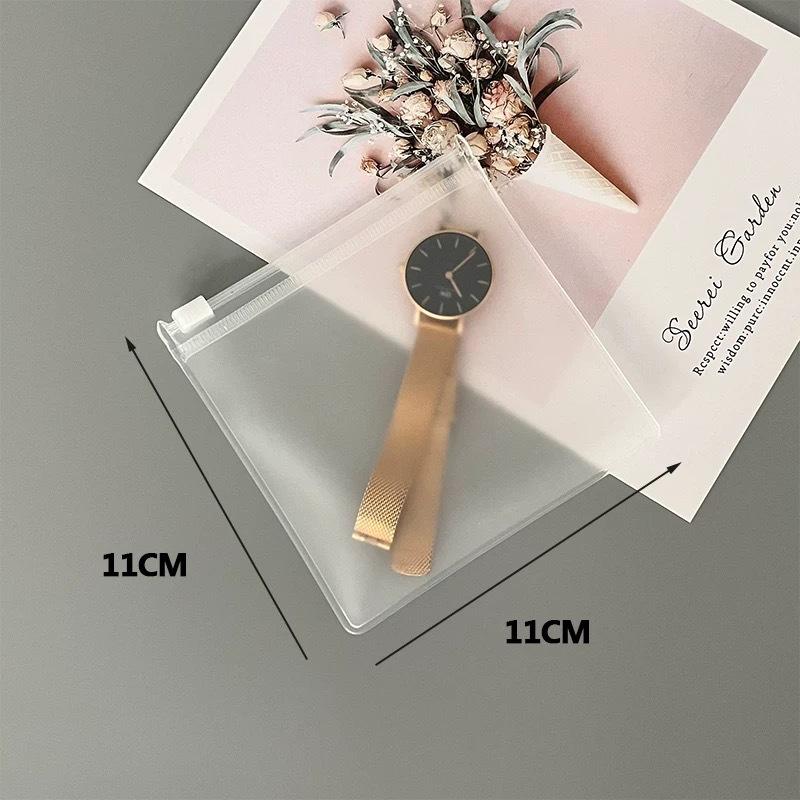 20 шт./набор Прозрачные матовые пакеты на молнии для упаковки ювелирных изделий Серьги Браслет Ожерелье Аксессуары Хранение Дисплей Пыленепроницаемые