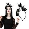 Повязка на голову в виде бабочки, элегантный аксессуар для волос для женщин и девочек, вечеринка на Хэллоуин, косплей, свадьба