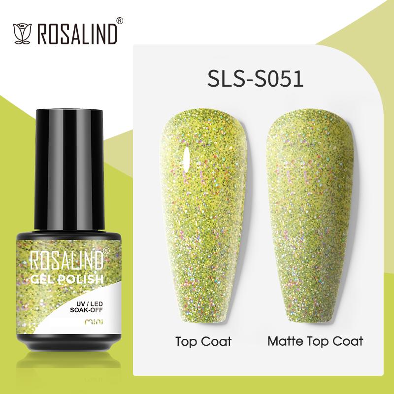 ROSALIND Гель-лак с блестками, полуперманентный гель-лак «кошачий глаз» для ногтей, замачиваемый УФ-гель-лак, гель-лак для дизайна ногтей