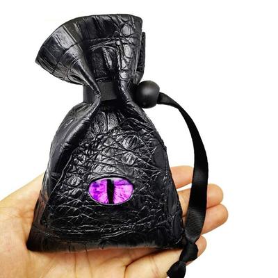Сумка для игральных костей на шнурке из искусственной кожи Dnd Dice Pouch Tarots Oracle Cards Storage Bag Gift Coins Jewelry Accessories Dice Bag