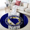 BIH,Round Area Rug,Carpet Rug for Living Room Bedroom Sofa Playroom Decor,Non-slip Floor Mat