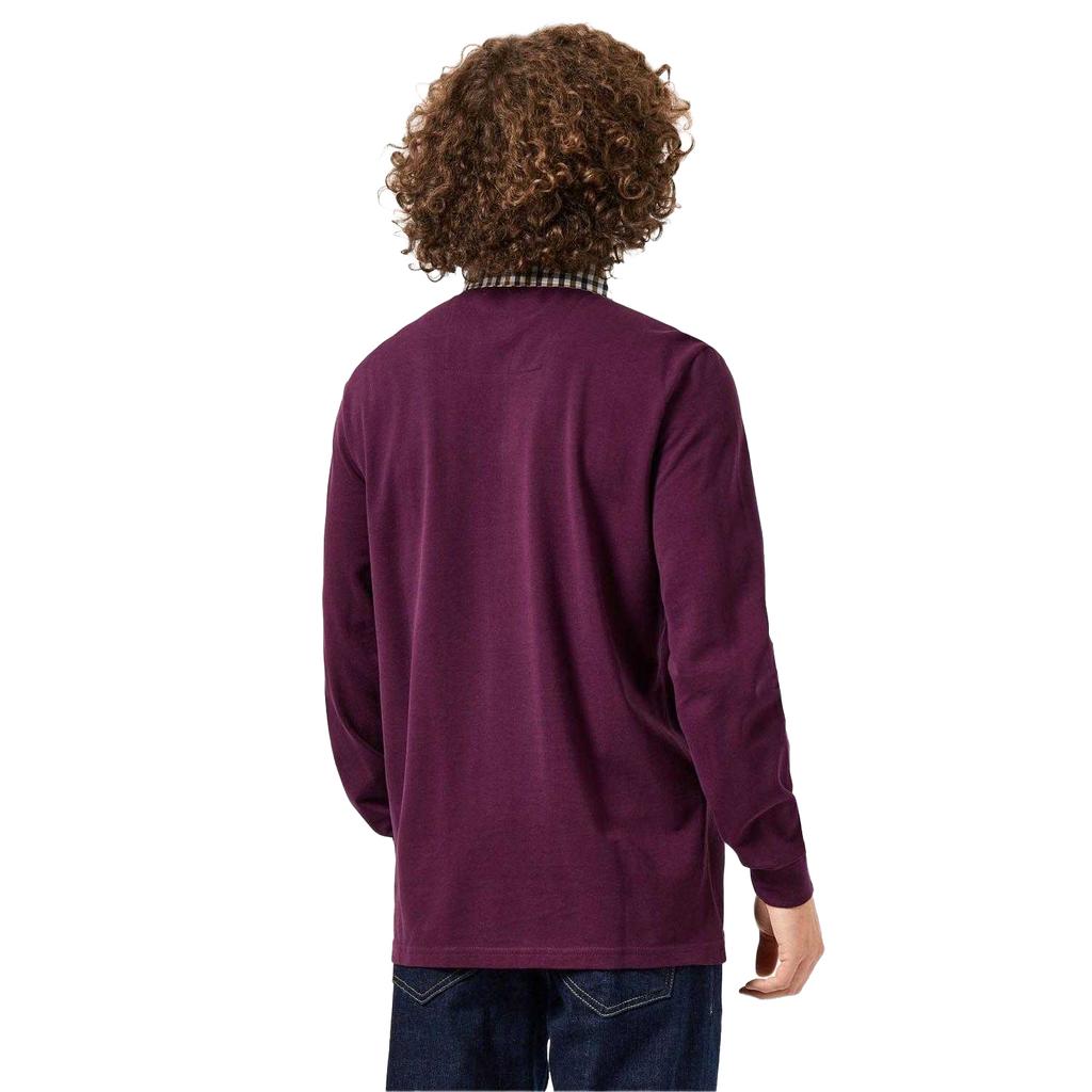 Мужская рубашка-поло с длинным рукавом Weekend Offender Walker в клетку с воротником