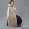 Plaid Tassel Scarf Ladies Autumn and Winter Warm Scarf Fashion Classic Plaid Pattern Scarf High-quality Ladies Scarf