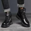 Booties for Motorcyclist Motorcycle Short Barrel Ankle Boots Men Cheap Hot Selling Retro Classic Comfortable Size 44 Man Shoes