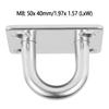 4 шт. М8 потолочные крючки накладки проушины пластина нержавеющая сталь матовая U-образная скоба кольцо петля с винтами для настенного потолка