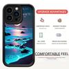 Защитный чехол для iPhone 15/16/17 Pro Max с градиентом синего моря и черным цветом