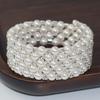 2023 Korean Style Pearl & Rhinestone Open Bangle for Women
