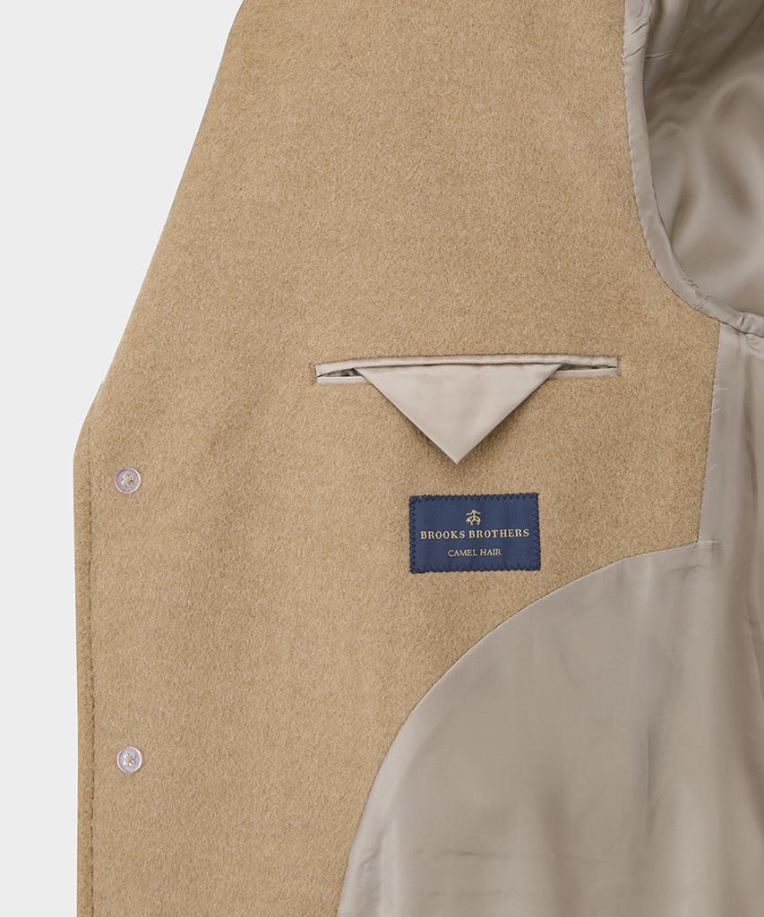 Brooks Brothers Classic Camel Coat (Camel) (Bbcsmf21985Ew)