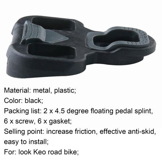 1 пара педалей Эффективные противоскользящие металлические педали Delta Набор шипов для спорта для шоссейного велосипеда LOOK KEO