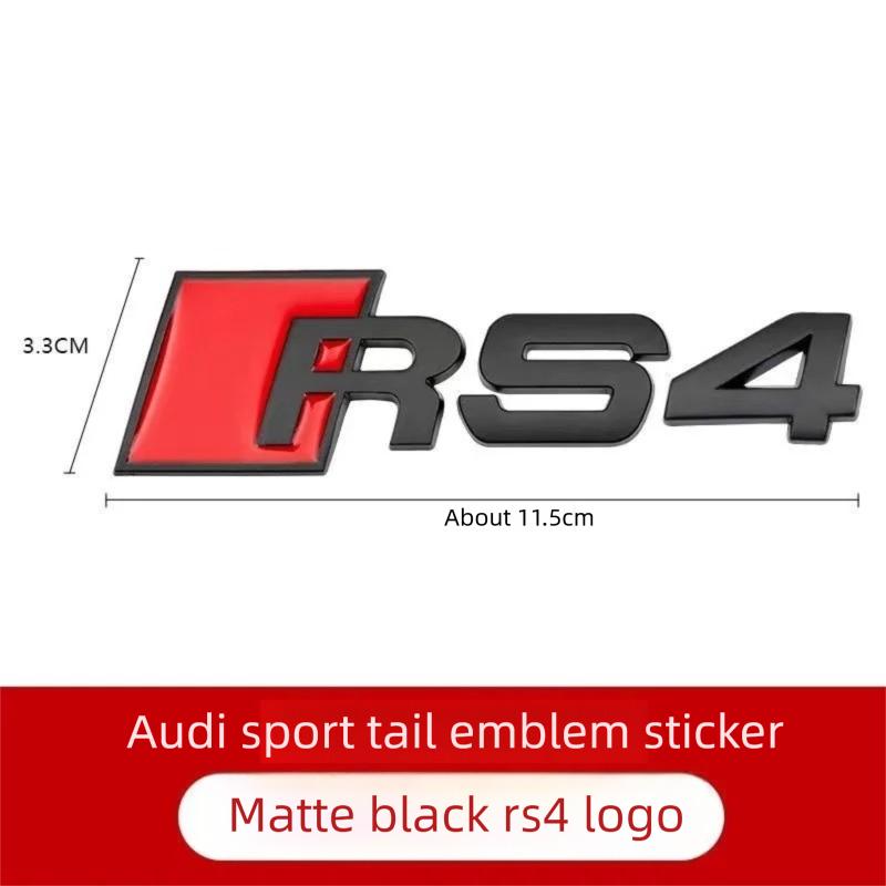 Metal Electroplated hot Displacement Trunk Badges, 4WD Emblems for A4 A5 A6 A7, S3 S4 S5 S6 S7 S8 Badges, RS3 RS4 RS5 RS6 RS7