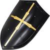Knight Templar Crusader Shield 18G Steel LARP