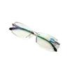 Reading Glasses Anti-Blue Frameless Diamond Trimmed Reading Glasses Men And Women Exquisite Reading Glasses Running Rivers And Lakes