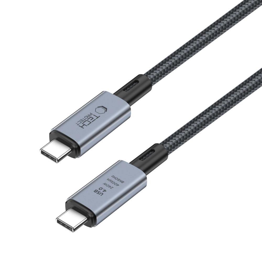 Kabel Tech-Protect Ultraboost Max Usb-C 4.0 / Usb-C 4.0 Pd 240W 8K 40Gbps 2M - Szary