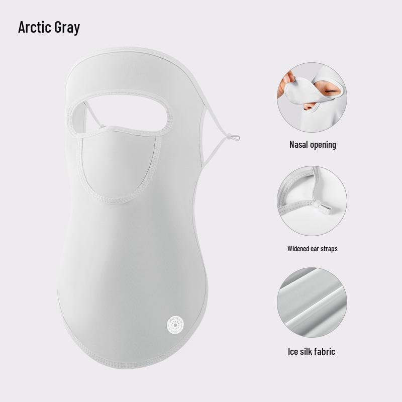 Женская летняя маска для лица из ледяного шелка с защитой от УФ-лучей для велоспорта и гольфа - XTJ91
