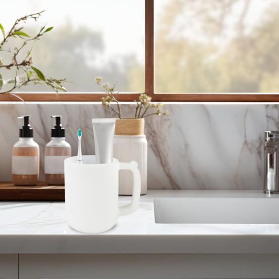 450ml Silicone Water Cup Food-Grade Shock-Absorbent Large Capacity Leak-Proof Tea Iced Latte Mug Fall-resistant Water Cup