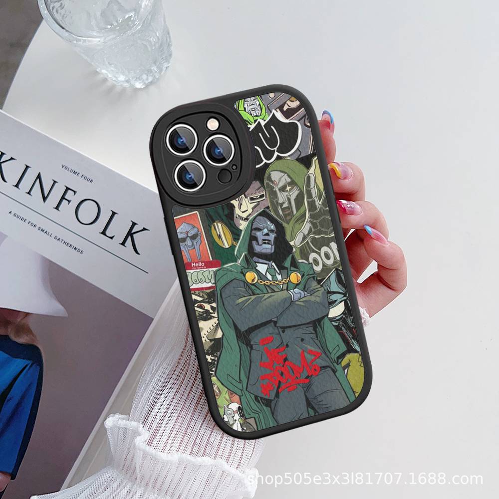 MF-DOOM Rapper For IPhone 16 15 14 16E 13 12 11 Pro Max Plus Phone Leather Case