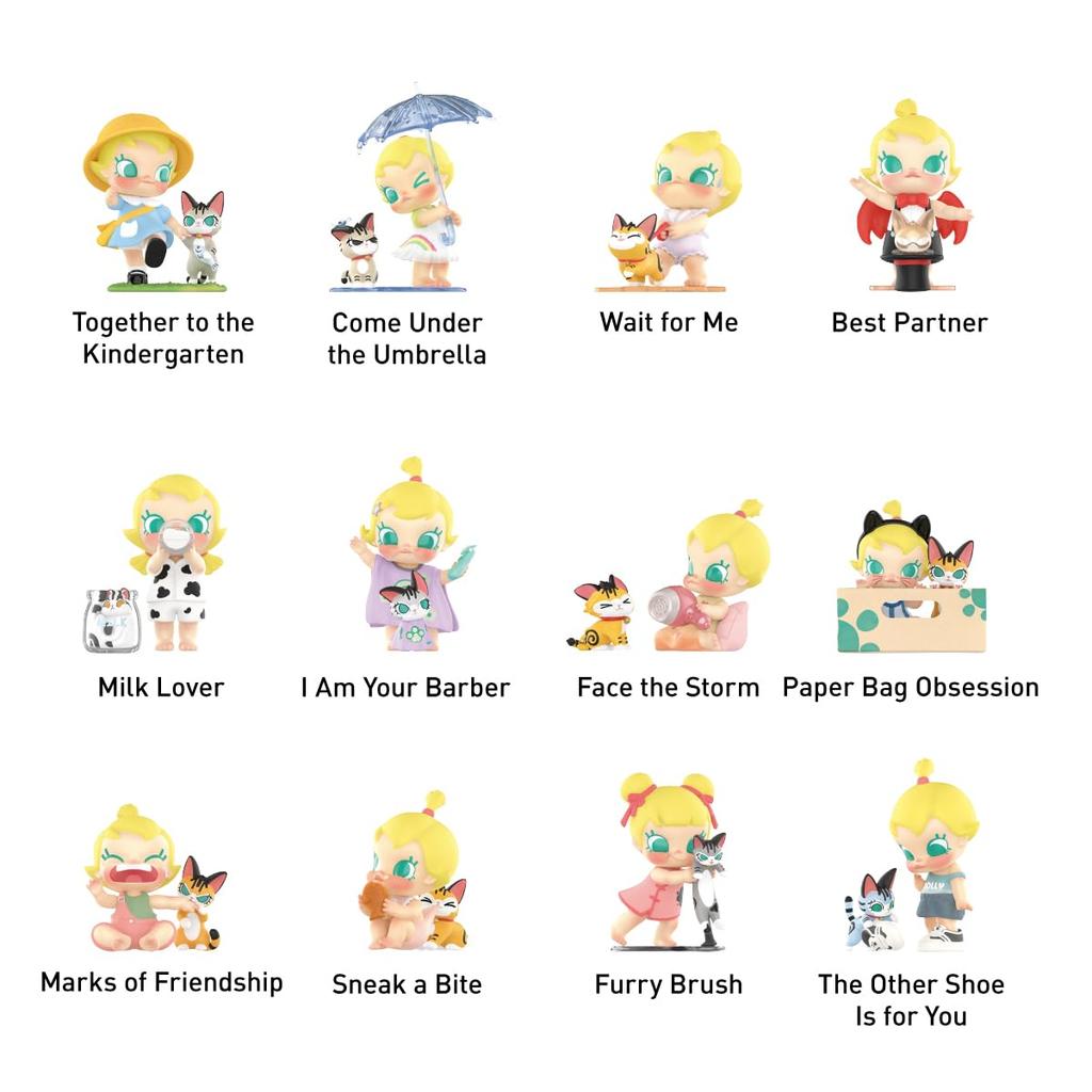 POP MART Baby Molly Baby Tabby Series Pop Mart Gachapon Blind Box Figure Plastic Model Premium Toy PVC Soft Vinyl Original Character Birthday Gift &