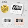 Dretec Easy-to-Use 3-Key Timer with Large, Easy-to-Read LCD Screen, Countdown/Up/Repeat Function, and 3-Way Operation for Study, Kitchen, and More. La