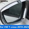Аксессуары Для Volkswagen VW T-cross Tcross Хромированный Козырек Зеркала Заднего Вида Солнцезащитный Козырек Защита от Дождя Щиток