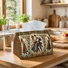 1pc Folk Ethnic Tissue Box, Dancing Women Traditional Pattern Perfect for Outdoor Gatherings, Daily Desktop Use, And Suitable for Bedrooms, Living Roo