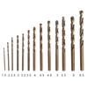 13pcs 1.5mm-6.5mm Cobalt HSS-Co Drill Bit M35 Metric Twist Drill Bit Set for Hard Metal, Stainless Steel, Cast Iron